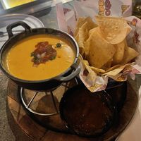 Chips with queso and salsa  at Nacho Daddy - Downtown in Las Vegas