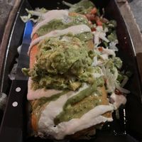 Vegan chicken chimichanga   at Nacho Daddy - Downtown in Las Vegas
