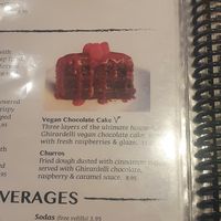 Vegan chocolate cake at Nacho Daddy - Downtown in Las Vegas