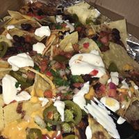 Loaded Vegan Nachos at Nacho Daddy - Downtown in Las Vegas