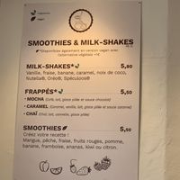 Option for drinks  at Green Bagel Café in Aix-les-bains