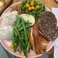 The adaptation of the vegetarian dish  at La Théothèque in Aix-les-bains