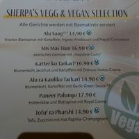 Beispiel vegane und vegetarische Gerichte at Sherpa's in Gottingen