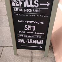 Sign outside (September 2024) at Sero in Aberystwyth