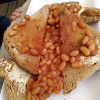 Beans on toast (October 2024) at Two Hoots Tea Room in Aberystwyth