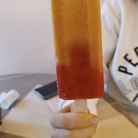 Mango-strawberry at Anjuna Ice Pops in Budapest