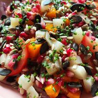 Salade quinoa et légumes de saison at Le Casti Maris in Mirepoix