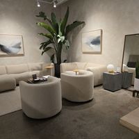 One of the seating areas at A Living Wage Cafe at Fable in Vancouver