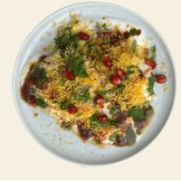 Papdi Chaat Vegetarian Snacks very yummy at Curry Queen Tandoori Restaurant in Hampton