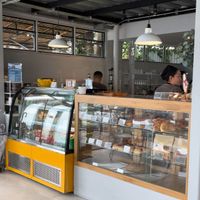 Open kitchen and showcase  at Cafe KOB Seaside in Koh Samui