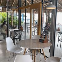 Hall and outdoor seats  at Cafe KOB Seaside in Koh Samui