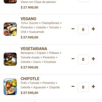 Menu at Lulo Bar in Santa Marta