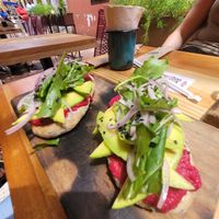 avocado bread without cheese at Lulo Bar in Santa Marta