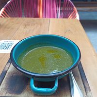 Spinach soup 🤤 at Lulo Bar in Santa Marta