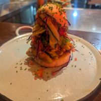 Arepa at Lulo Bar in Santa Marta