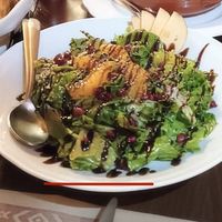 Orange Pomegranate Salad w/Sluced Apples  at Archontiko Klitsa - Αρχοντικό Κλείτσα in Portaria