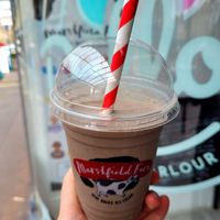 Vegan Oreo Milkshake at Dollop! Ice Cream Parlour in Llandudno