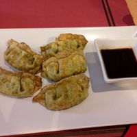 gyozas de verduras (falta una) at Everest Bar y Restaurante in Leioa