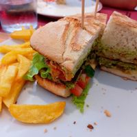 Hamburguesa vegetal at Everest Bar y Restaurante in Leioa