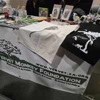 Stall at Veganworld, Hasselt BE at Vervet Monkey Foundation in Limpopo