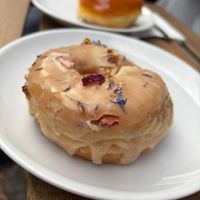 Earl Grey and bergamot infused vegan doughnut  at Atelier Dough in Berlin