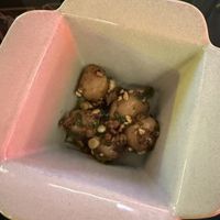 Hand made taro balls tossed in spiced oil   at Shu in Collingwood