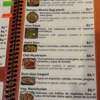 All these entrees are vegan  at Punjabi Rasoi  in Cuenca