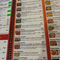 This whole menu section is vegan, plus there are vegan appetizers! at Punjabi Rasoi  in Cuenca