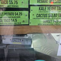 Menu at McDevitt Taco Cart in Boulder