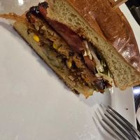 Whiskey River BBQ burger sub veggie patty at Red Robin in Apple Valley