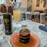 Grilled aubergine #Veganuary at The Real Greek in Sheffield