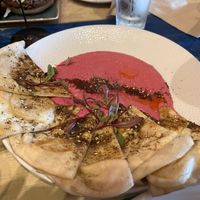 Beet hummus  at TownHall in Cleveland