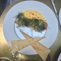 Saffron tuna crudo   at Le Basque in New York City