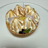 lemon - elderberry tart  at Le Basque in New York City