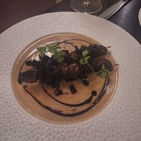 Mushroom pintxo at Le Basque in New York City