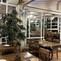 Nice outdoor seating   at Ariadne Restaurant and Pizzeria in Crete