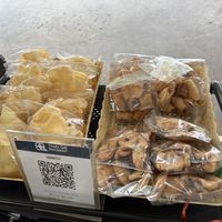 Green pea snacks (to eat together with the porridge, I saw locals just dip these into the porridge) 🥣   at Tofu Porridge -ข้าวฟืนอุ่น in Chiang Mai