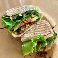 Mushroom torta. All vegan!  at Cultiva  in San Juan Bautista