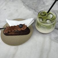 Matcha adzuki and gateau au chocolat  at Atelier Giri in Arnhem