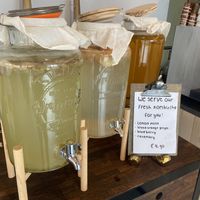 Homemade kombucha  at Atelier Giri in Arnhem