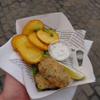 Fish and chips at KOOKPLANT in Drongen
