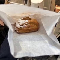 Apple and cinnamon, filled with vanilla cream  at Rebecca Pasticceria in Genoa