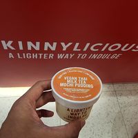 Vegan thai milk tea mochi pudding at Skinnylicious - Emquartier in Bangkok
