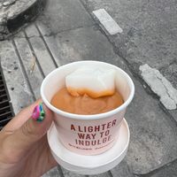 thai tea mochi pudding  at Skinnylicious - Emquartier in Bangkok
