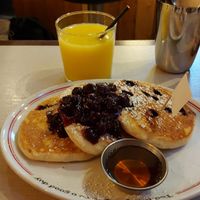 Blueberry pancakes at The Breakfast Club - Seven Dials in London