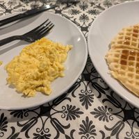 Side of eggs - seemed like Just Egg at Vault Cafe & Cabaret  in Rochester