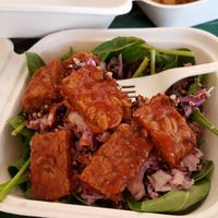 Tempeh and quinoa at Maize 'N' Manna Wholefoods in Westerly