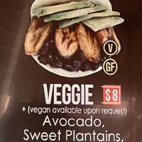 Clearly labeled to request vegan when ordering.   at Arepa Queen in Frederick