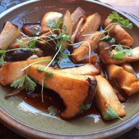 Japanese wild mushrooms at SushiSamba in Miami Beach
