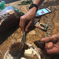 Vegan cupcakes made in store. Blood orange & chocolate   at Healthy Living Market in Saratoga Springs
